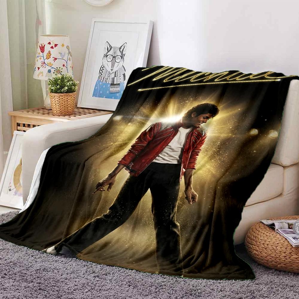 1Pc Michael Jackson Dance Legend Blanket Soft Throw Blanket For Home Bedroom Bed Sofa Travel Office Solid Christmas Blanket