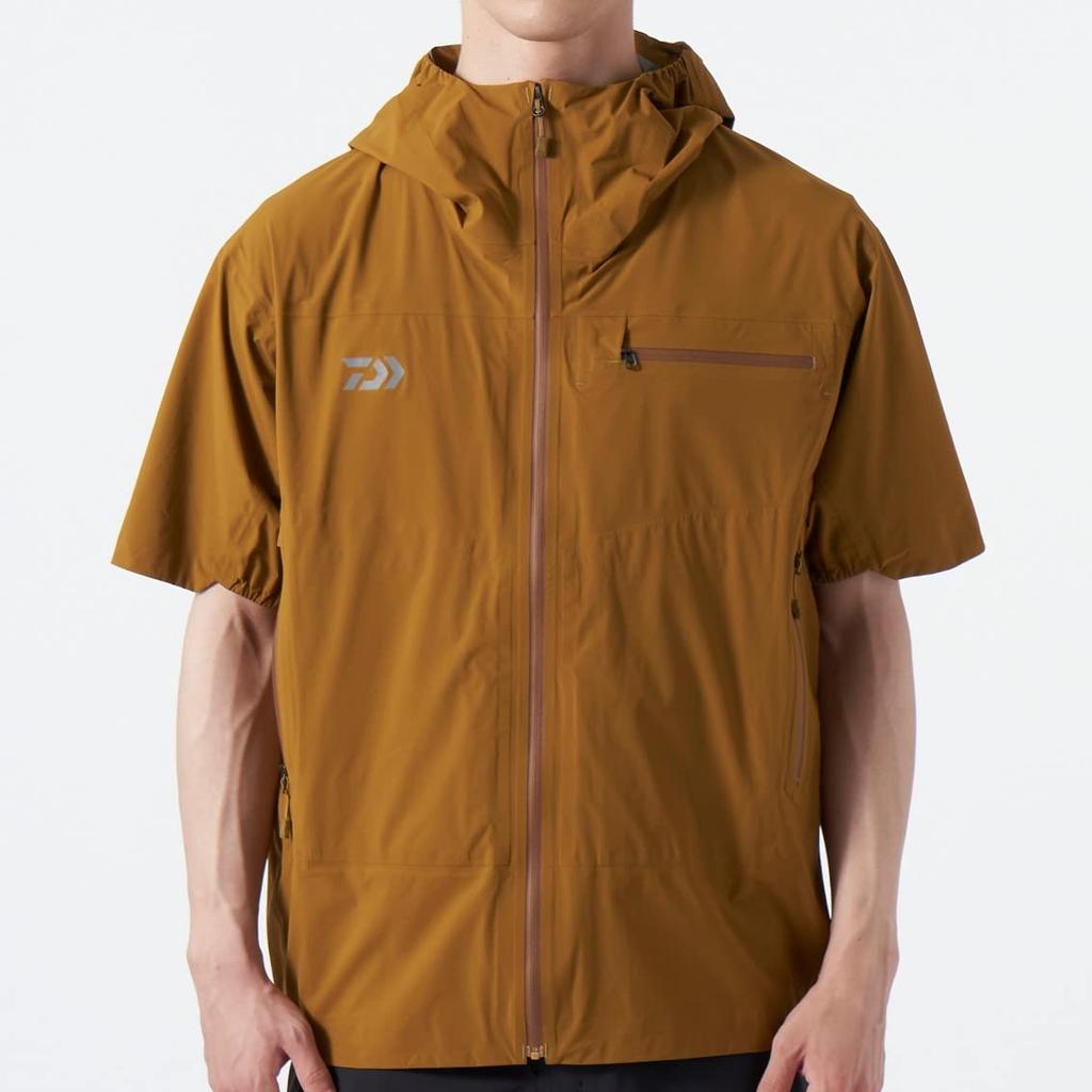Daiwa Куртка-дождевик Rain Max с коротким рукавом коричневого цвета WL (р) ДР-2322Ж