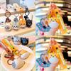Charming Pvc Cat Fish Keychain Cute Cartoon Styles Perfect For Cat Lovers Gift