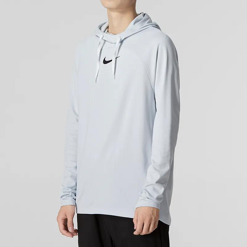 Nike Sweatshirts Men's Gray Hooded Moderate Regular (Unisex) Sweatshirts DQ5052 043