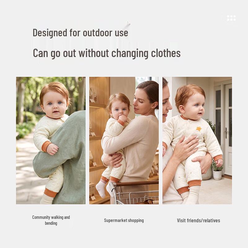 Baby Winter Padded Long-Sleeve Romper