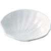J-kitchens Меламиновая тарелка Miyabi Shell, маленькая, белая глянцевая, японский дизайн, посуда 10,2 см
