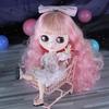 Кукла ICY DBS Blyth, белая кожа, разноцветные волосы, глянцевое матовое лицо, нюд, шарнирное тело, игрушка для девочки, подарок