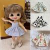 Accessories Printed Dresses Fashion Doll Clothes Skirt DIY Doll Clothes  1/11 OB11 Dolls/1/12 BJD