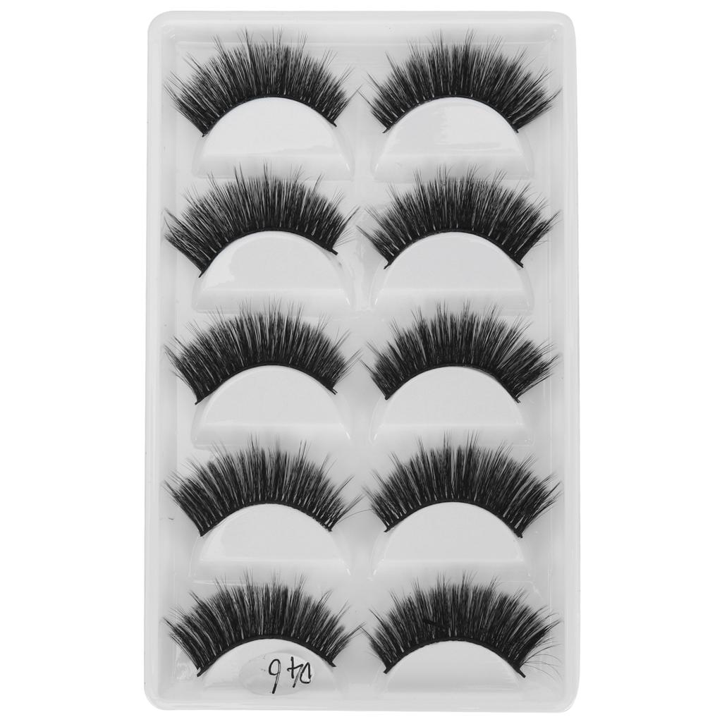 5 пар толстых плотных накладных ресниц, трехмерные длинные вьющиеся накладные ресницы, инструмент для макияжа(D46 )