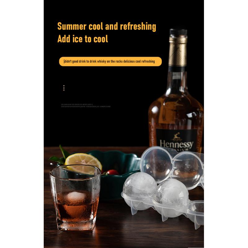 Практичная форма для изготовления кубиков льда для коктейлей, соков, барных аксессуаров, домашняя сфера «сделай сам», круглый шар, 4 полости, форма для шариков для мороженого, сетка