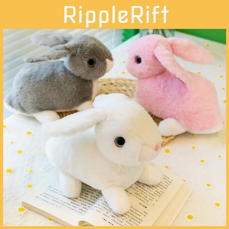 Adorable Plush Rabbit Toy Soft Stuffed Bunny Doll For Kids With Realistic Features