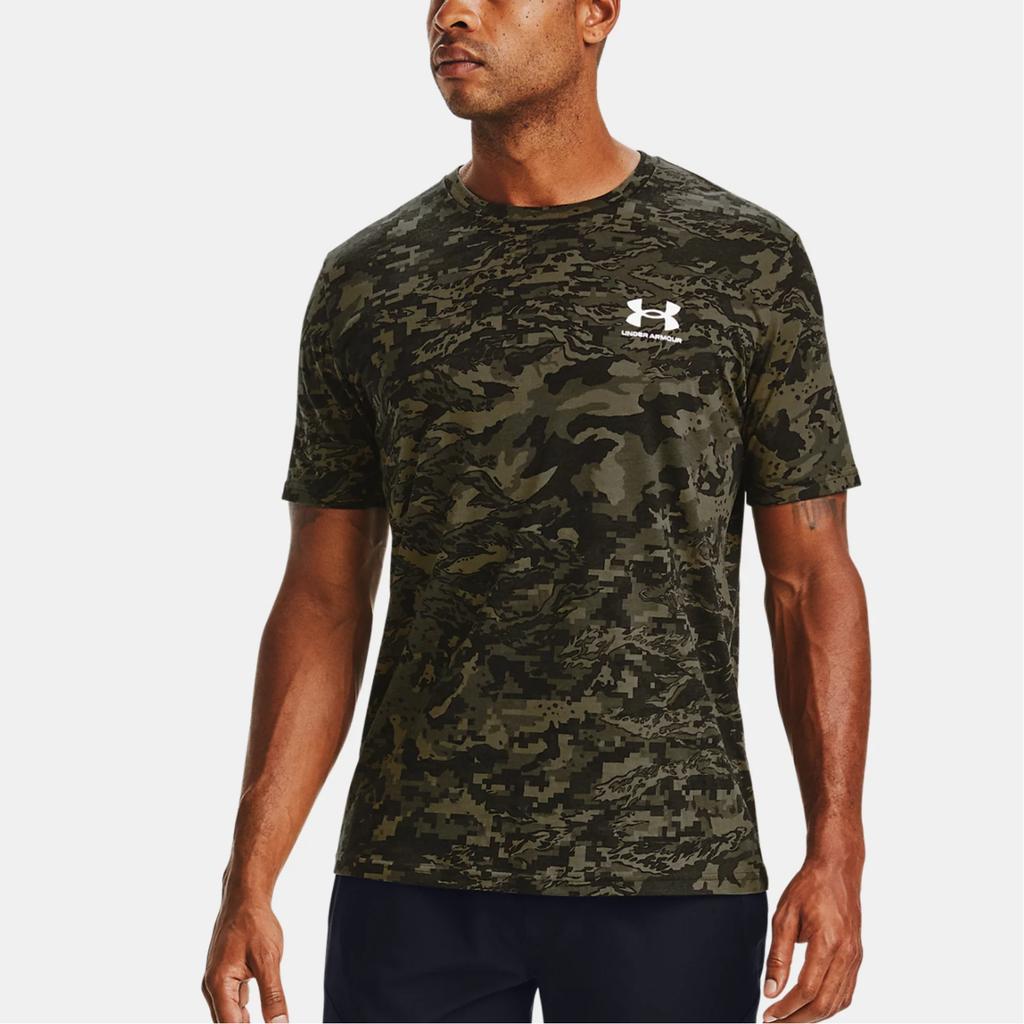 Under Armour Футболка Training Sports прямого кроя Мужские топы Черная 1357727-001