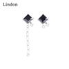 Женские серьги Lindon из медного сплава с цирконием, серьги-капли для женщин, подарки для свадебной вечеринки