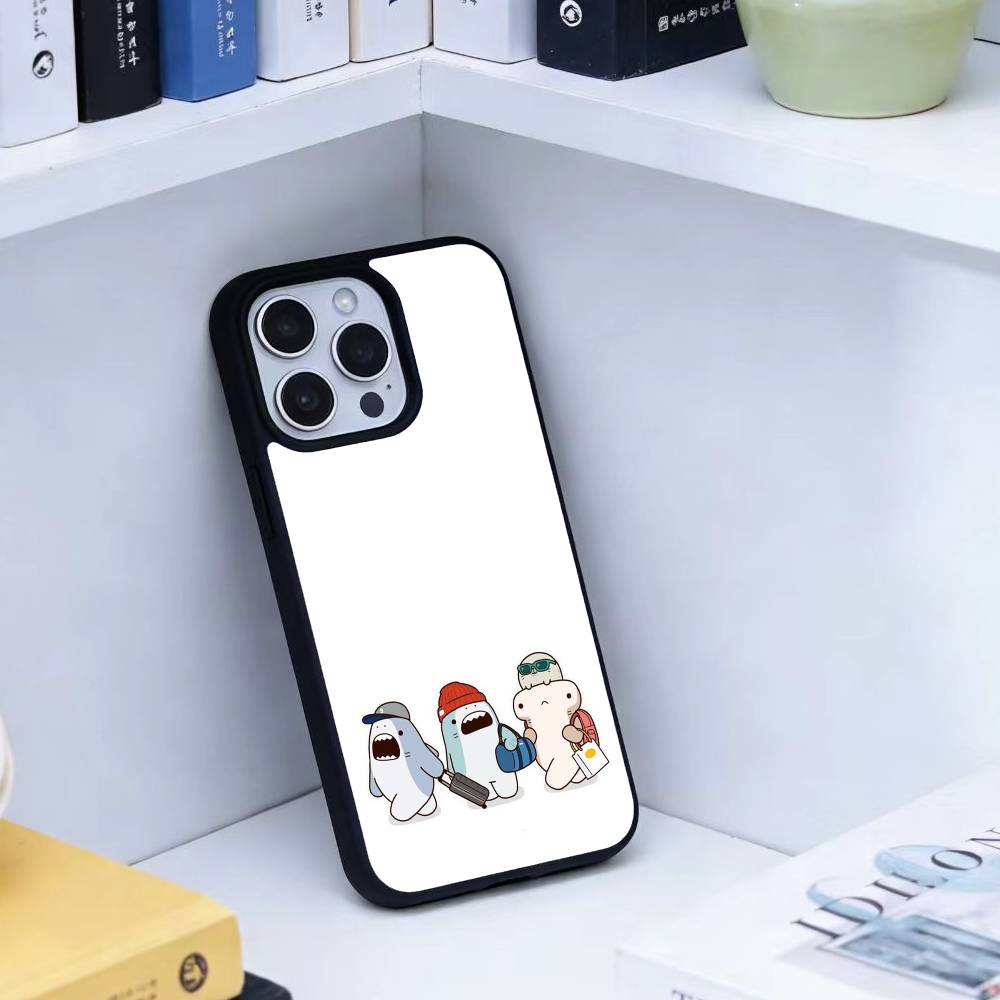D-Милый чехол для телефона в виде акулы для iPhone 17,16,15,14,13,Pro,Max,Plus, Магнитный для беспроводной зарядки Magsafe