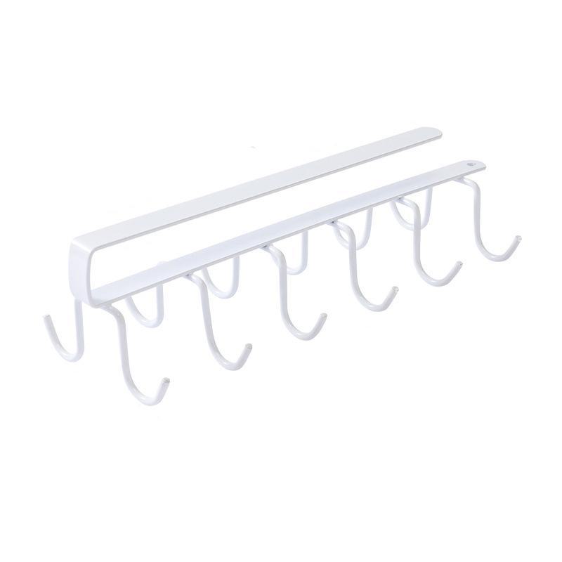 Многофункциональная кованая железная кухонная полка для хранения с крючком