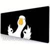 Funny Duck Memes Mouse Pad Large Computer Office Game Table Mat Rubber Anti-slip Stitched Edge Keyboard Mat 90x40 XXL Desk Pads