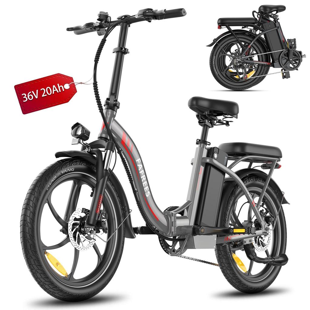Fafrees F20+ Electric Bicycle Foldable 20" 250W Motor Electric Bike Adult Top Speed 35Km/h 36V 20AH Range 90Km Load 150kg 4 Color