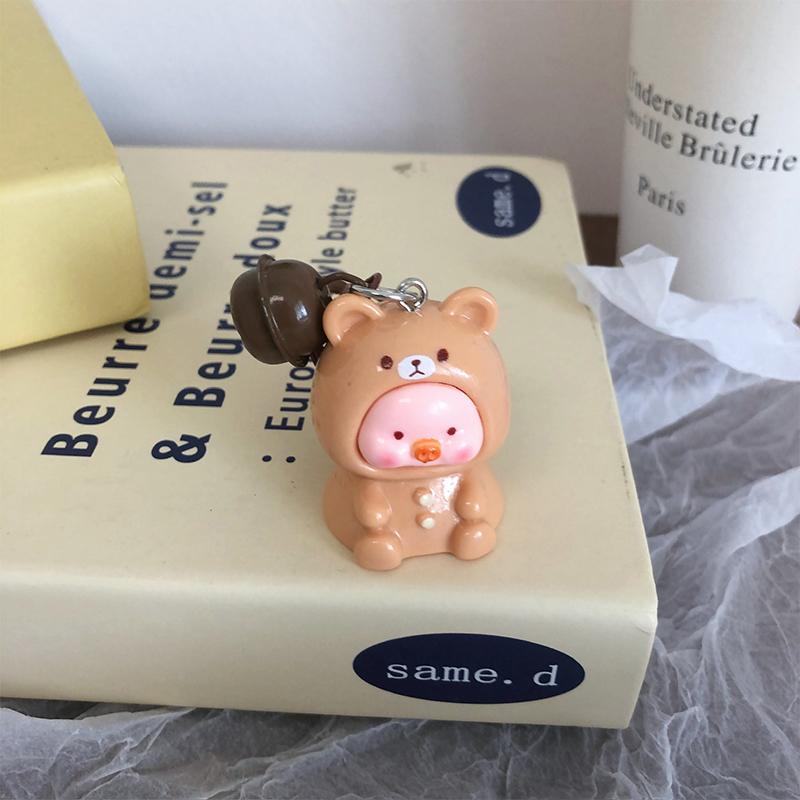 Мультяшные креативные животные-талисманы для женщин и девочек, милый кулон в виде свиньи, брелок для ключей, украшения для рюкзака, аксессуары, подарки