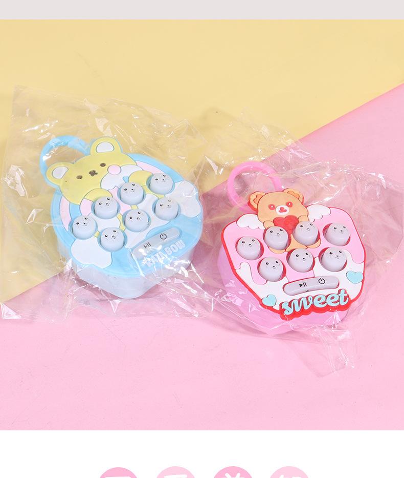 1 шт. мультяшная милая портативная игра-головоломка «Ударь крота», детская игровая машина, антистресс-артефакт, мини-маленькая игрушка