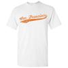 San Francisco City Script Men's Unisex T-Shirt - White