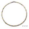 Pure Titanium Germanium Necklace for Men and Women Magnetic Hematite Necklace Static Elimination Jewelry Silver Gold [Hachi] + (54)