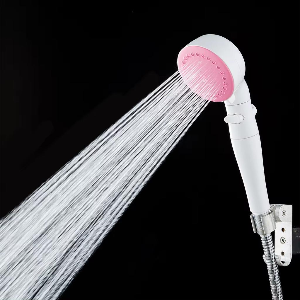 High Pressure 3 Modes Modern White ABS Plastic Handheld Shower Head with Easy Installation Bathroom Faucet Accessories