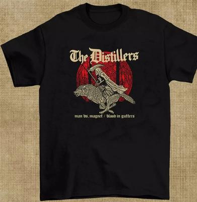 Редкая черная унисекс футболка из плотного хлопка группы The Distillers Band BO198