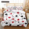 Постельное белье из полиэстера для покера, размер кинг, квин, новинка, групповые соревнования, пододеяльник для детей, мальчиков, девочек
