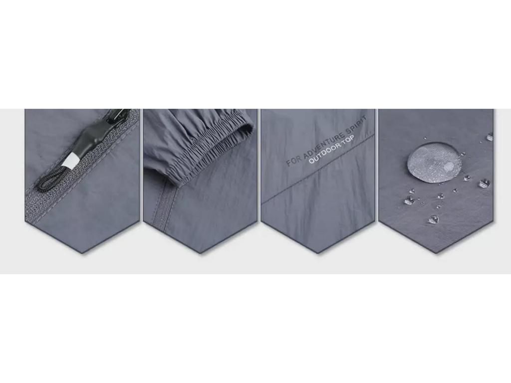 Мужская летняя куртка для активного отдыха Ice Silk с воротником-стойкой и солнцезащитным покрытием — дышащая и быстросохнущая.