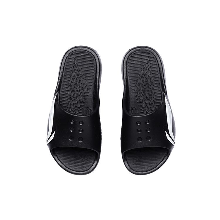 Li Ning LNBB Slide Comfortable EVA Silent Slippers Women Slippers Black ABTR006-2