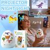 Dinosaur Egg Night Light Projector, 360° Rotating Sky Projector, Rechargeable Dinosaur-themed Cartoon Light.