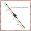 2025 Trend DC12V Inline Wire Switch DC12-24V DPST Dual Side Wiring Switch 25A IP67 With On/Off Quick Connect/Disconnect Switch