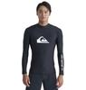 Рашгард с длинным рукавом, быстросохнущий, UPF50+, с логотипом горной волны, QLY241021 BLK1 M
