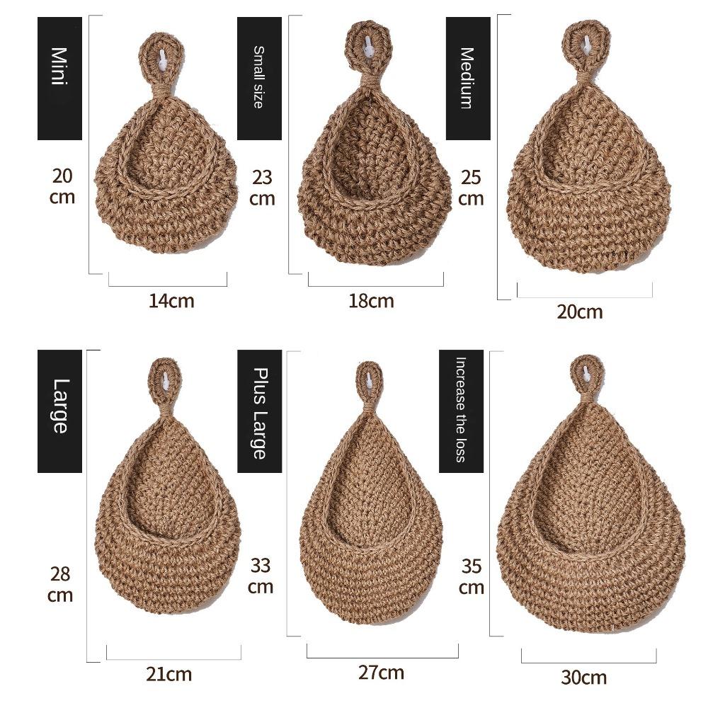 Woven Storage Basket Simulated Rattan Hanging Basket New Fruit Vegetable Basket  Home Decoration