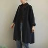 Johnature, осеннее женское корейское свободное однотонное винтажное хлопковое пальто с длинными рукавами, однобортное повседневное пальто