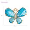 18K Gold Plated Clear Crystal Butterfly Charms Pendant For Jewelry Making,Brass Decorative Pendants,Jewelry Making Accessories