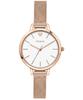 Petite Amourette White Dial Rose Gold Tone Stainless Steel Quartz ME010051 Women's Watch
