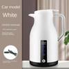 Нержавеющая автомобильная кружка с подогревом и контролем температуры, электрическая кружка для воды 12 В/24 В, чайник для кофе, чая, молока, с подогревом, 1000 мл