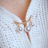 Simple Imitation Pearl Brooch Women's Accessories