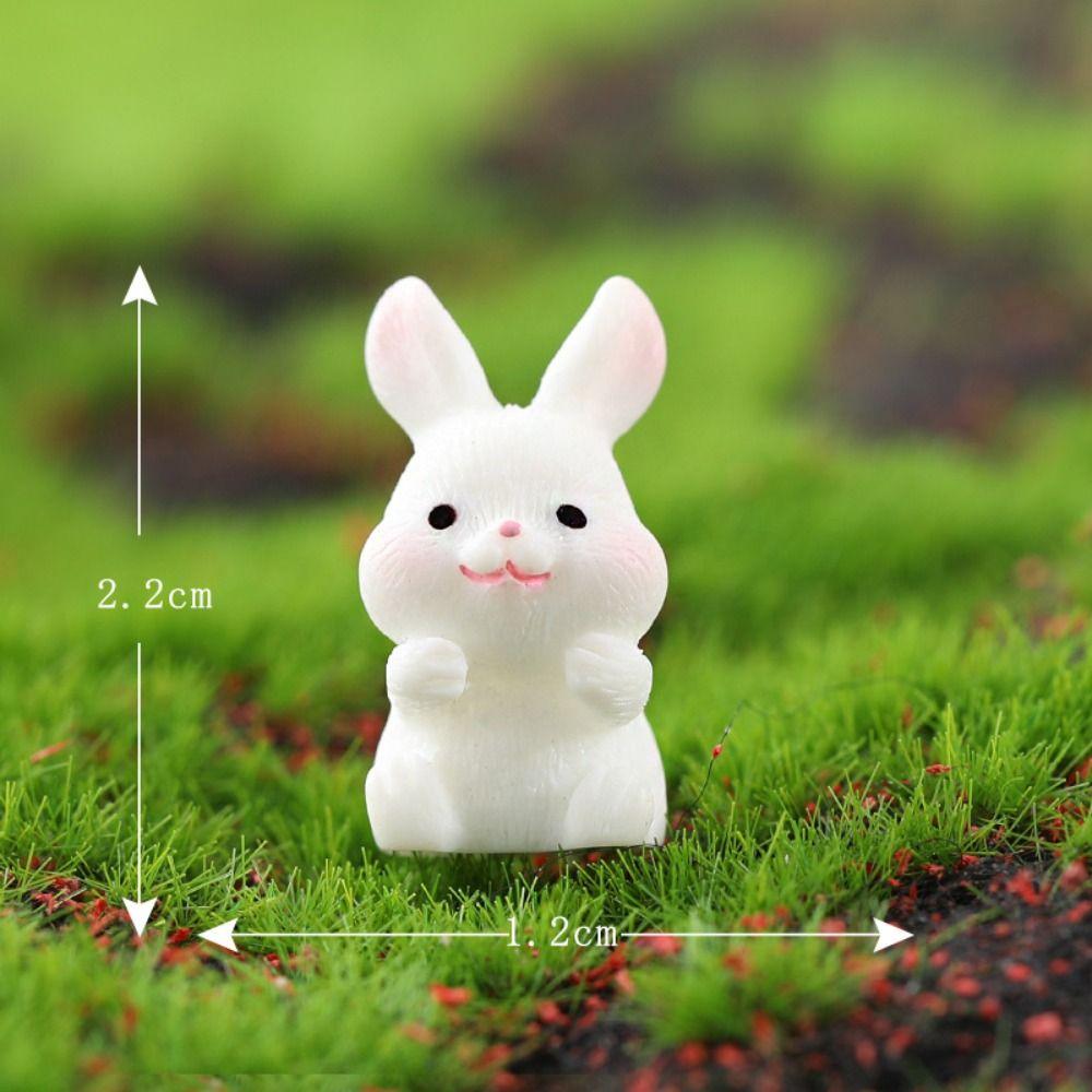 Micro Landscape Cute Cartoon Mini Carrot Rabbit Horticultural Resin Ornaments Bonsai Animal Decoration