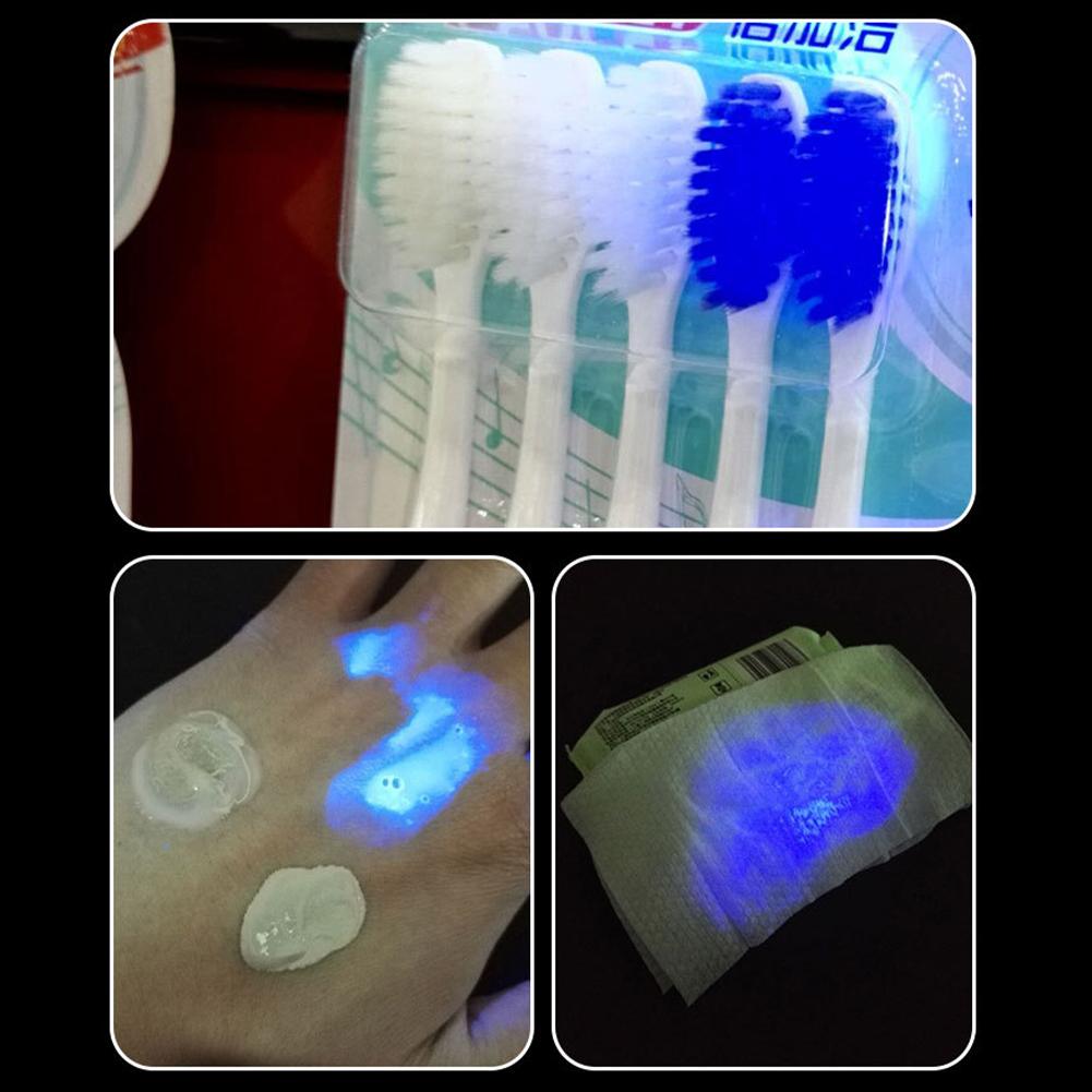 Ультрафиолетовый фонарик 365 нм, зарядка через USB, УФ-ветеринарная лампа, детектор денег для обнаружения грибка домашних животных