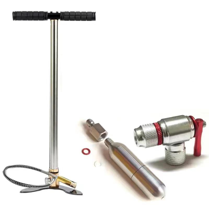 12G/16G Small Steel Cylinder Mini Cylinder CO2 Bottle Small Gas Cylinder Beer Brewing 8mm Quick Connect Pagoda Head Rechargeable