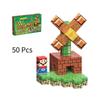 (Windmill) Minecraft Magnetic Building Blocks Set Diy Kit Construction Toys For Kids Game