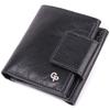 Chic Wallet with Many Compartments Made of Luxury Genuine Leather GRANDE PELLE Wallet 22573 Black