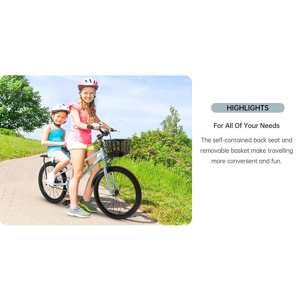 20 дюймов подростковый детский велосипед детский велосипед для мальчиков и девочек с корзиной