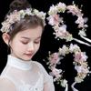 Korean Style Wreath Headband Tiara Garland Wristband Elegant Flower Crown Hairband  Photo Props
