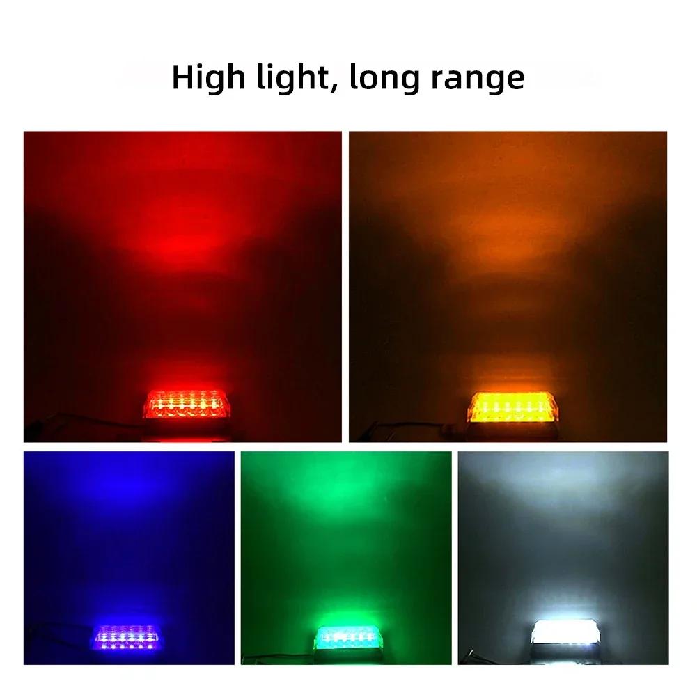 24V 12SMD Truck Side Marker Lamps Night Safety Warning Signal Light Led Lighting Waterproof for Car Trailer Lorry Truck Van Bus