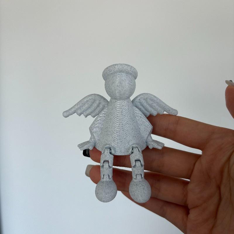 Креативная 3D-печатная скульптура ангела, шарнирная фигурка-кукла для сада, дома, настольные украшения, поделки