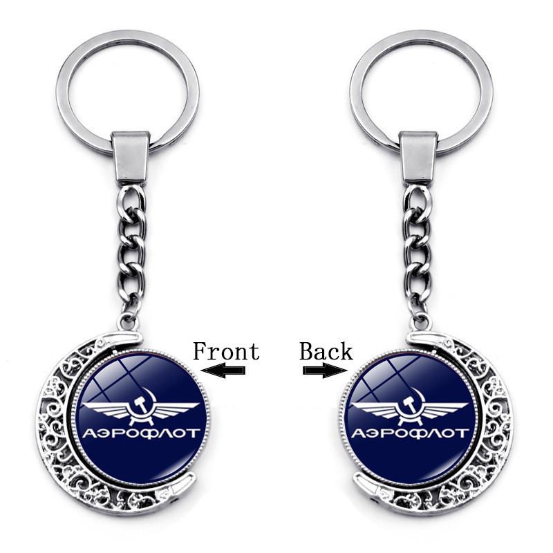 Элегантный советский значок Русский брелок СССР Двусторонний вращающийся кулон в виде луны