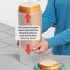 Bread Storage Box Food Grade Plastic Bread Keeper Container Clear Bread Saver with Lid Bread Holder Bin