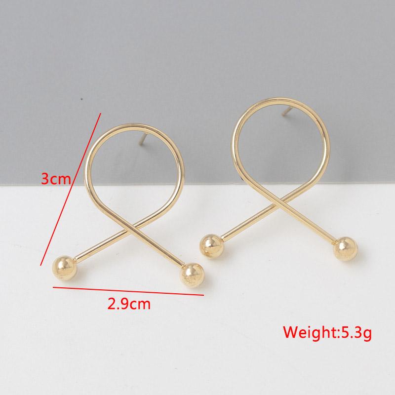 Exaggerated Twist Metal Dangle Earrings for Women Gold Punk Female Hanging Earrings Boho Geometry Ear Jewelry