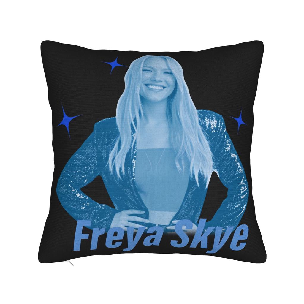 S-Freyas Skye Uk Singer Stars Align Concert Pillow Cover Design Cushion Cover Retro Trendy Pillow Case For Sofa Home Decor