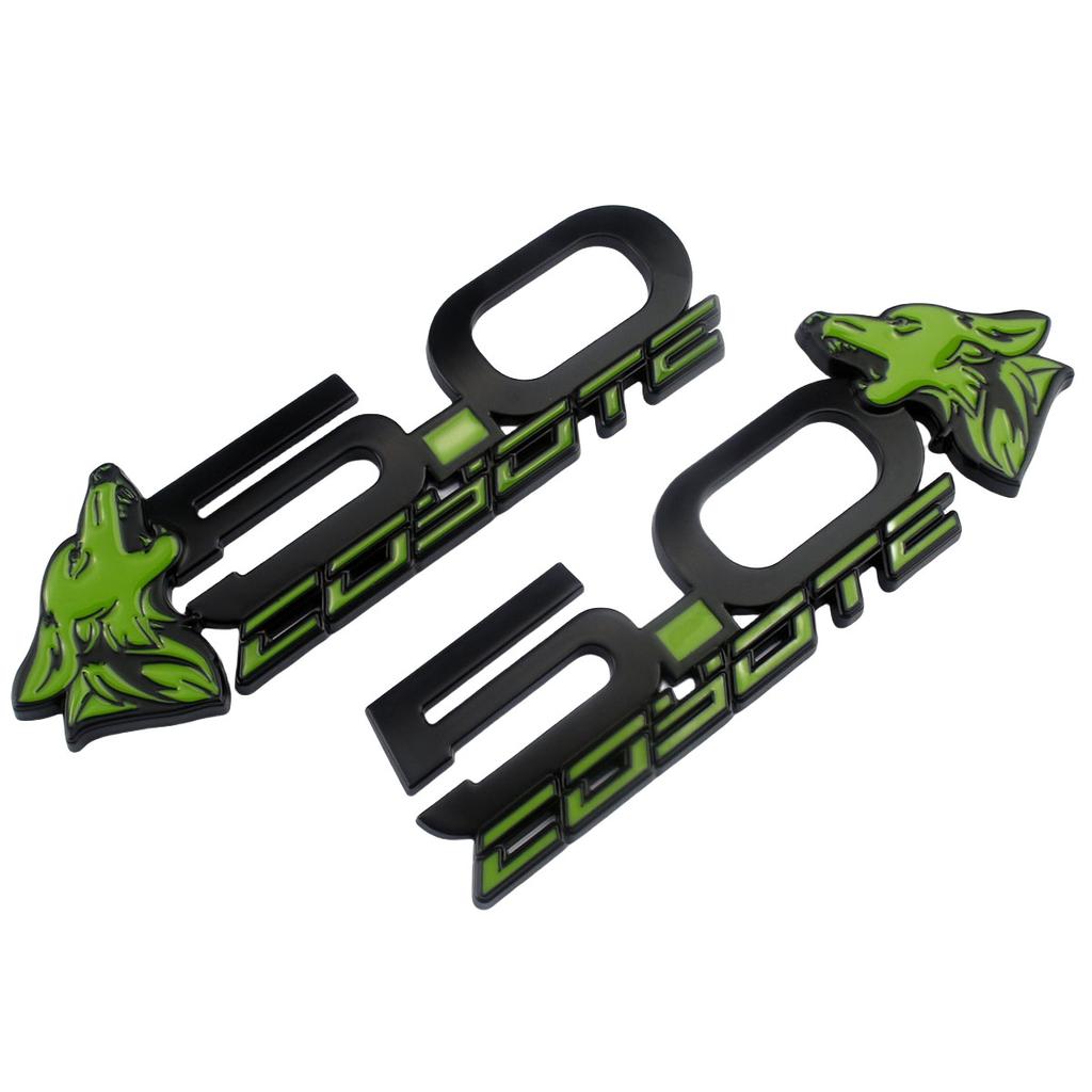 1 пара Новые 3D Металлические 5.0 Coyote Mach Логотип Значок Эмблема Наклейки Наклейка Для Mustang Dark Horse Shelby GT GT350 GT500 Аксессуары