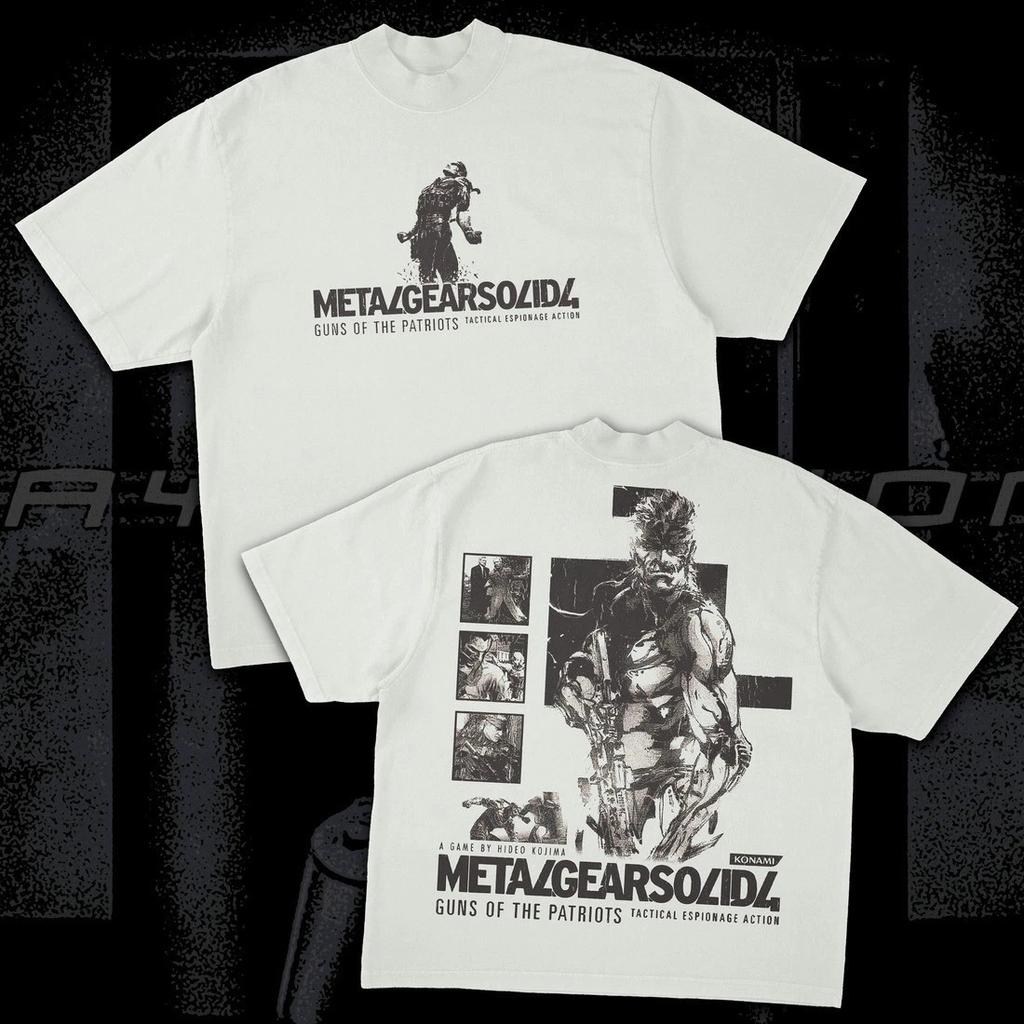 Винтажная Игра High Street Топ Metal Gear Solid Змея Потрясающая Футболка из Чистого Хлопка С Круглым Вырезом Искренний Подарок Футболка Унисекс